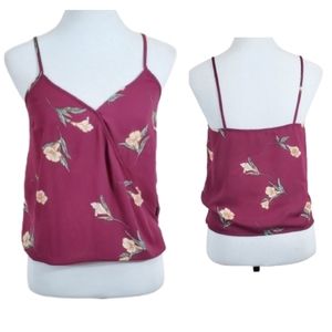 Forever 21 cropped cross front spaghetti strap top women's size large